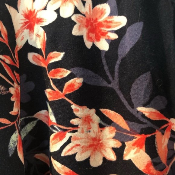 Blue & Coral Floral Tunic - Picture 2 of 2